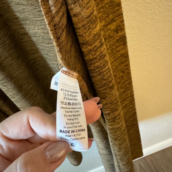 Lularoe orange and black weathered sleeveless duster size L - Picture 6 of 6